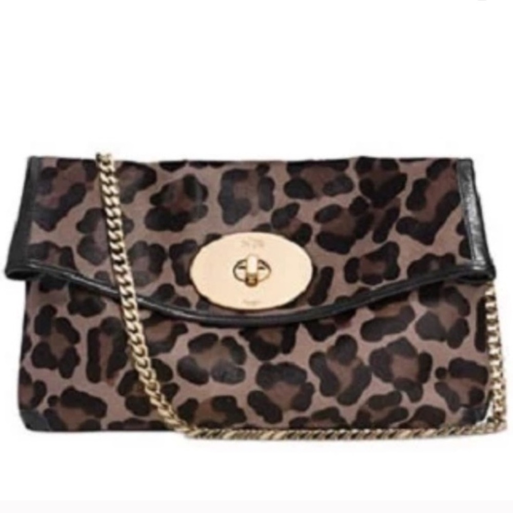 Coach Black and Brown Leopard Print Shoulder Bag - Picture 3 of 4